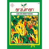 Arzuman Sarı Süs Biber Tohumu (Yukarı Bakan) 5 Gram - 1