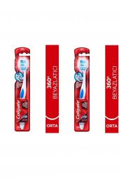 Colgate 360 Visible White Beyazlatıcı Diş Fırçası Orta X 2 Adet - 1