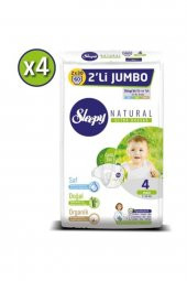 Sleepy Natural Bebek Bezi Ikili Jumbo 4 Numara 60 X 4 (240 Adet) - 2