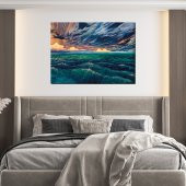 Hediyeset Modern Kanvas  Sürrealist Ufuk Tablo - 2
