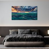Hediyeset Modern Kanvas  Sürrealist Ufuk Tablo - 3
