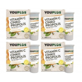 Youplus Vitamin C Çinko Propolis 20 Efervesan Tablet 4'Lü Paket - 1