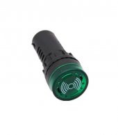 Siren Işıklı Flaşör Buzzer Yeşil Led AD16-22SM 24v Dc 22mm Çap - 2