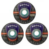 Rodex İnox Metal Kesici Taş Disk 115 x 1 mm 3 Adet - 2
