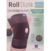 Roll Patella ve Ligament Destekli Ayarlanabilir Bedenli Cırtlı Dizlik - 1