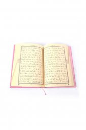 Orta Boy Kuran-ı Kerim (2 Renkli, Pembe, Mühürlü) thumbnail 4