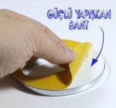 Nobel Krom Parlak Büyük Yapışkanlı Kapı Numarası Numaraları Villa Boy 85 mm - 8
