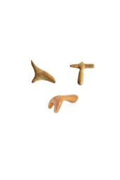 Ahşap Masaj Aparatları Set, Refleksoloji, Akupunktur - 1