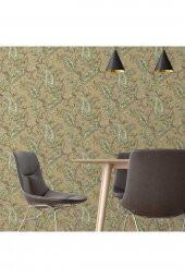 ADAWALL 9903 SERİSİ | ŞAL DESEN DUVAR KAĞIDI (9903-4 : KAHVERENGİ) - 3