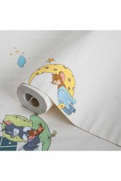 ADAWALL 8941 SERIE | TOM AND JERRY CARTOON CHARACTERS DUVAR KAĞIDI (8941-1 : BEJ, AÇIK) - 2