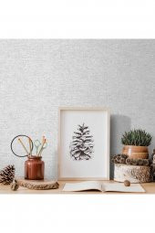 ADAWALL 7816 SERIE | DÜZ KETEN TEKSTİL DOKULU DUVAR KAĞIDI (7816-2 : GRİ, AÇIK) - 3
