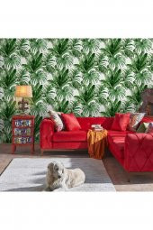 ADAWALL 4714 SERIE | PALM LEAVES AND TROPICAL JUNGLE INSPIRED DUVAR KAĞIDI (4714-4 BEYAZ) - 3