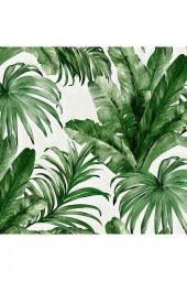 ADAWALL 4714 SERIE | PALM LEAVES AND TROPICAL JUNGLE INSPIRED DUVAR KAĞIDI (4714-4 BEYAZ) - 1