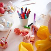 Çocuk Aktivite-Boyama Önlüğü IKEA Sarı Renk MeridyenDukkan 60 CM - 4