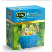 Akzer Açlık Otlu ve Limonlu Karışık Bitki Çayı 60 Süzen Poşet - 1