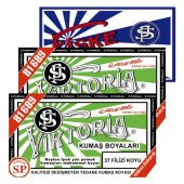Viktoria Kumaş Boyası Filizi Koyu 2Pk+Fiske Sabitleme 1Pk - 1