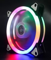 120x120x25 mm 12 Volt 3 Pin+Molex RGB Fan - 2