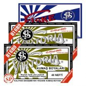 Viktoria Kumaş Boyası Nefti 2Pk+Fiske Sabitleme 1Pk - 1