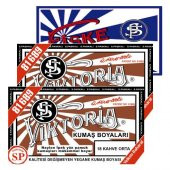 Viktoria Kumaş Boyası Orta Kahve 2Pk+Fiske Sabitleme 1Pk - 1