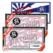 Viktoria Kumaş Boyası Pembe 2Pk+Fiske Sabitleme 1Pk - 1