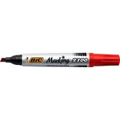 Bic Markör Permanent Kesik Uçlu Kırmızı (12 Li Paket) - 6