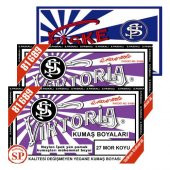 Viktoria Kumaş Boyası Koyu Mor 2Pk+Fiske Sabitleme 1Pk - 1