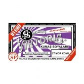 Viktoria Kumaş Boyası Koyu Mor 2Pk+Fiske Sabitleme 1Pk - 2