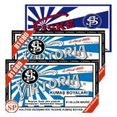 Viktoria Kumaş Boyası Blujin Mavisi 2Pk+Fiske Sabitleme 1Pk - 1
