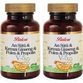 Balen (V5) Arı Sütü & Kırmızı Ginseng & Polen & Propolis Tablet x 2 Adet - 1