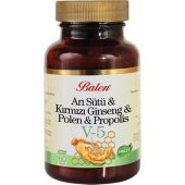 Balen V5 Arı Sütü Kırmızı Ginseng Polen Propolis Tablet 1015 Mg 60 Tablet - 1