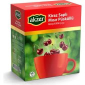 Akzer Kiraz Saplı & Mısır Püsküllü Çay 60Lı - 1