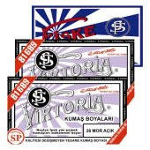 Viktoria Kumaş Boyası Açık Mor 2Pk+Fiske Sabitleme 1Pk - 1