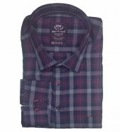 Erkek Büyük Beden Battal Boy Uzun Kol Klasik Kesim Ekose Gömlek - 1