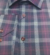 Erkek Büyük Beden Battal Boy Uzun Kol Klasik Kesim Ekose Gömlek - 2