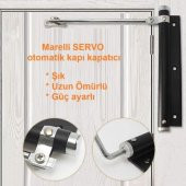 Marelli SERVO BLACK siyah otomatik kapı kapatıcı kapı itme yayı, bahçe kapısı kapatıcı - 2