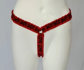 ASM0123 Bayan Kırmızı Glatyatör LOVE Fantazisi Tanga thumbnail 3