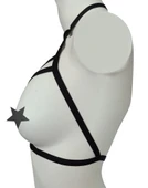 ASM0266 Bayan Siyah Bralet Büstier Sütyen - 5