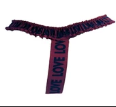 ASM0123 Bayan Kırmızı Glatyatör LOVE Fantazisi Tanga thumbnail 7