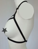 ASM0266 Bayan Siyah Bralet Büstier Sütyen - 4