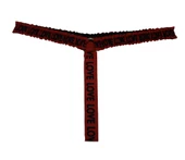 ASM0123 Bayan Kırmızı Glatyatör LOVE Fantazisi Tanga thumbnail 8