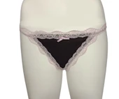ASM0259 Bayan Pembe Siyah Düşler Dantel String - 1