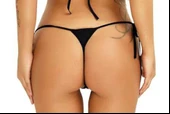 ASM0251 Bayan Siyah Mıcro Isabella String Tanga - 2