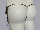 ASM0271 Bayan Gri Leopar İpli Renkli String - 4