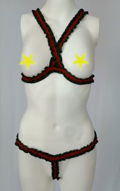 ASM0185 Bayan Guccili Özel Şerit Bralet Südyen Takım - 5