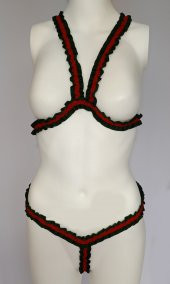 ASM0185 Bayan Guccili Özel Şerit Bralet Südyen Takım - 7