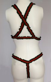 ASM0185 Bayan Guccili Özel Şerit Bralet Südyen Takım - 9