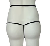 ASM0168 Bayan Siyah Fisto Exotic String Tanga - 3
