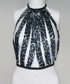 ASM0257 Bayan Lepoar Lisa Kafes Büstier - 4