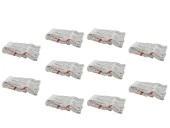 Dar Yedek Islak Mop Paspas Ucu Başlığı Püskül -17 Cm. - Pamuklu - Beyaz - 350 Gram. - 10 Adet thumbnail 1