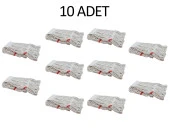 Dar Yedek Islak Mop Paspas Ucu Başlığı Püskül -17 Cm. - Pamuklu - Beyaz - 350 Gram. - 10 Adet thumbnail 2